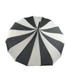 Boutique CLASSIC Pagoda Umbrella Black and Cream