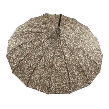Boutique Classic Pagoda Umbrella in Leopard Print