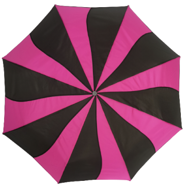 Everyday Swirl Folding Umbrella Pink/Black