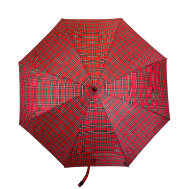 Everyday Tartan Stick Umbrella Red
