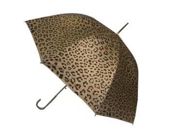 Everyday Leopard Print (Metallic) Gold Stick umbrella