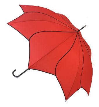 Everyday Swirl Stick Umbrella Red