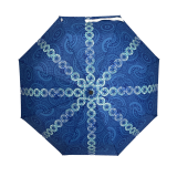 Annie Phillips Circles Folding Umbrella Blue