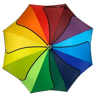 Everyday Swirl Stick Umbrella Rainbow