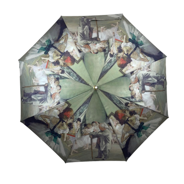 StormKing Art Collection Degas Ballet Class Folding Umbrella
