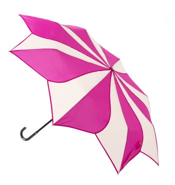 Everyday Swirl Folding Umbrella Pink/Cream